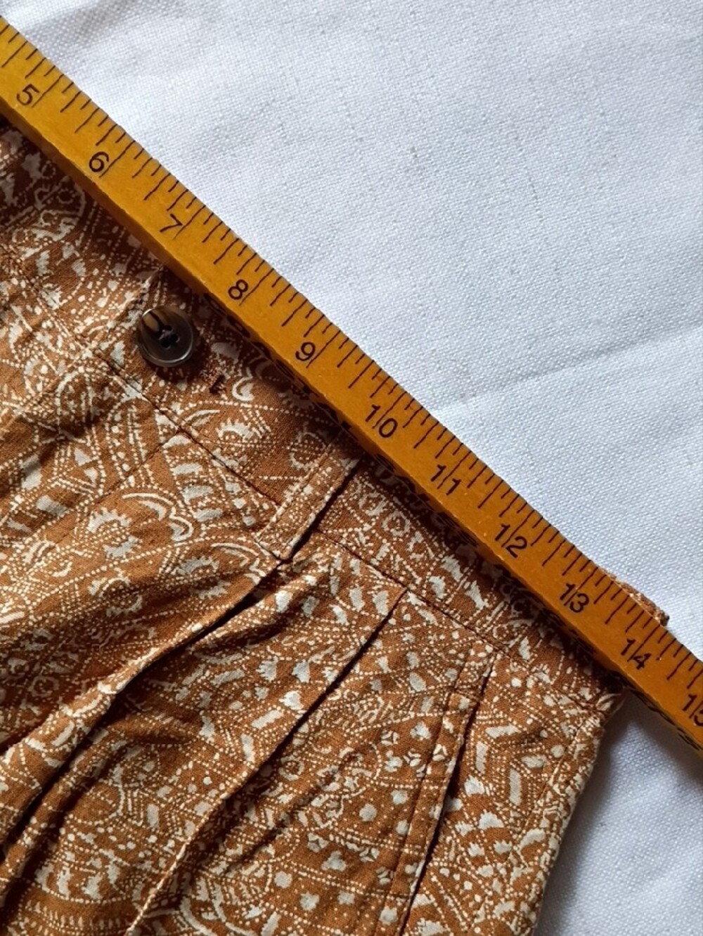 INC International Concepts Women's Brown Patterned Two-Piece Suit Size XS Linen - Picture 7 of 15